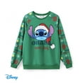 thumbnail image 2 of Disney Stitch Mens Graphic Sweatshirts Family Christmas Matching Sets Pullover Ugly Crewneck Sweatshirts, 2 of 7