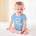 thumbnail image 2 of I’m Proof That God Answers Prayers - Baby Clothes - Funny Newborn Bodysuit Outfits for Boys And Girls Sky Blue-style 9months, 2 of 7