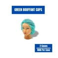 thumbnail image 4 of MMBM 24" Green Disposable Bouffant Cap, Polypropylene Non Woven, 10GSM - 2000 Pcs, 4 of 5