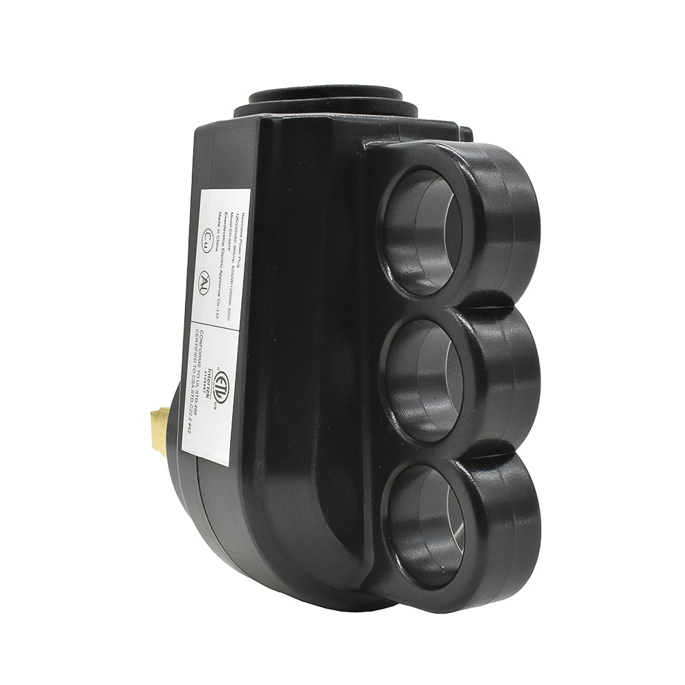 Superior Electric RVA1595 50 AMP RV Plug NEMA 14-50P with Handle - ETL Approved