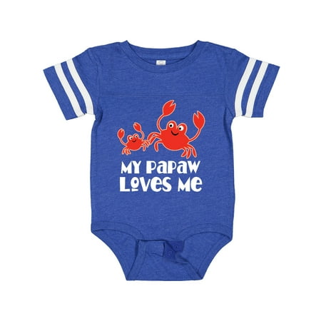 

Inktastic My Papaw Loves Me Grandchild Gift Baby Boy Bodysuit