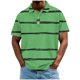 thumbnail image 2 of Blusa y camisa de manga corta con cuello vuelto para hombre, informal, de moda, de color liso, con botones, solapa y hebilla de gancho, camiseta de manga corta de poliéster para hombre., 2 of 5