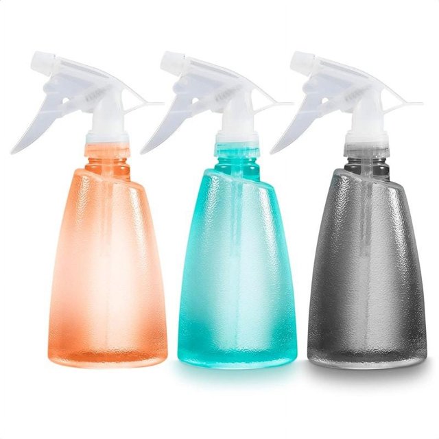 Botellas de spray de plástico de 17 oz para soluciones de limpieza - Botella de spray para plantas Botellas de limpieza de plástico Botella de chorro - 3 piezas