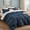 06-Navy-1, variant on U by Bedsure Comforter Set, Boho Tufted Shabby Chic Bedding Comforter Set, 2 Pieces Vintage Farmhouse Bed Set for All Seasons, Soft Bedding Set with 1 Pillow Sham,Twin,White