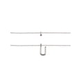 thumbnail image 2 of Time and Tru Silvertone Rolo Chain 2 Row Initial "U" Pendant Necklace, 2 of 6