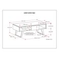thumbnail image 2 of Simpli Home Lowry Table Basse Rectangulaire Moderne Industrielle avec 2 Compartiments Ouverts et 1 Tiroir, Brun Charbon Vieilli, 2 of 2