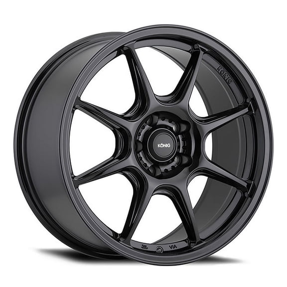Konig 102B Lockout 17x8 5x100  38et Gloss Black Wheel