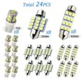 thumbnail image 1 of Actualizado 42pcs/28/23/14/13pcs/Set Interior Del Coche Blanco Combo LED Mapa Cúpula Puerta Maletero Luz De La Placa De Matrícula T10 Bombillas Kit De, 1 of 4