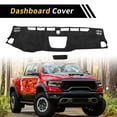 thumbnail image 3 of Cubierta de tablero Unique Bargains para Chevrolet Colorado 2015-2022, alfombra de cubierta de tablero antideslizante, cubierta de consola central de tablero de franela, color negro, 3 of 6
