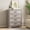 B# Gray, variant on LGHM 4 Drawer Dresser for Bedroom, Gray Wood Chest of Drawers for Living Room