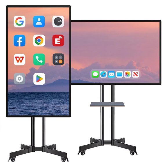 BELNET 49" Smart TVs 4K Pro Touch Interactive Wireless Presentation Screen QR Sharing for Classroom Office