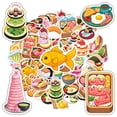 thumbnail image 3 of 35pcs-50pcs Cute Food Stickers Cartoon Dessert Stickers Funny Cuisine Decals for Laptops Notebooks Suitcase, 3 of 9