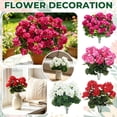 thumbnail image 2 of Artificial Silk Flowers Home Decor 15 Inch Uv Resistant Artificial Outdoor Flowers Red Decorations for Party Faux Flowers for Outdoor Planters, 2 of 4