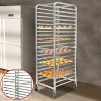 20-Tier Bakery Rack with 4 Wheels for Kitchen Bakery Restaurant Catering Sturdy