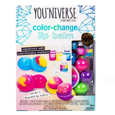 YOUniverse Make Your Own Color Change Lip Balm Kit, Child, Ages 6 