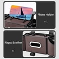thumbnail image 4 of HYEASTR 3-in-1 Car Organizers and Storage Box, Multifunctional Car Seat Back Storage Box with Tissue Holder, 2 Cup Holders & Hanging Hooks, Back Seat Car Organizer for Travel - Brown, 4 of 13