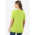 thumbnail image 2 of Woman Within Plus Size Perfect Short-Sleeve Crewneck Cotton Tee, 2 of 6
