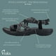 thumbnail image 3 of Sandalias de senderismo Viakix Acadia para mujer, color negro, talla 7, 3 of 8
