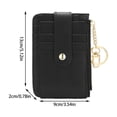 thumbnail image 3 of Xihbxyly Tarjetero de Piel Vegana, Cartera Pequeña con Cierre a Presión, Diseño Organizado con Ranura para Dni, Compartimento Versátil con Cremallera, Accesorio de Viaje Diario, Elegante Accesorio pa, 3 of 6
