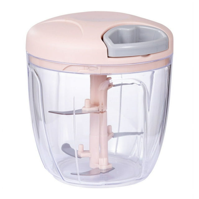 Utensilios de cocina TACILIP, picadora manual de alimentos con cuerda, picadora de ajo para cocina, procesador de alimentos de fácil limpieza para cebollas, ajos, zanahorias, tomates y carne de acero
