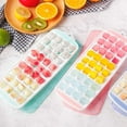 thumbnail image 3 of Bandejas pequeñas para cubitos de hielo con tapa, moldes de silicona para cubitos de hielo, paquete de 2 bandejas de hielo de fácil liberación, para hacer 72 cubitos de hielo WD.WDQZL Hogar, 3 of 7