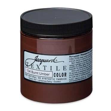 Jacquard Textile Color Fabric Paint 8oz-Burnt Umber