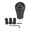 Black[cite: 1], variant on Nieyigj Universal Car Vehicle 6 Speed Gear Shift Knob PU Shifter Stick with 3 Hoses Red 4.72 inches / 12 cm[cite: 1]