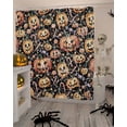 thumbnail image 4 of Halloween Shower Curtain Set ，Waterproof Fabric Shower Curtains Country Watercolor Pumpkin Candy Shower Curtains for Bathroom,Bathroom Decor 54x"78", 4 of 6