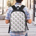 thumbnail image 5 of Uemuo Tulips Flowers Printed Durable 17-inch Student Backpack - Lightweight, Waterproof, Adjustable Straps, Ideal for School, Work, Travel, 5 of 5