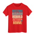 thumbnail image 1 of PMVFHDE T-Shirts Graphiques Chemises pour Fille T-Shirts pour Fille T-Shirts pour Fille Coupe Ample Filles Manches Courtes Hauts Filles Hauts Décontractés Enfants la R.I.P T-Shirt Imprimé Manches Courtes Rouge, 4-5 Ans, 1 of 4