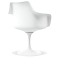 thumbnail image 5 of Aron Living Rose 18" Mid-Century Plastic and Metal Armchair in Red, 5 of 6