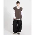 thumbnail image 3 of Chaleco de otoño e invierno estilo coreano suéter hombre nuevo en chalecos de punto para hombres suave moda vintage diseñador superior cachemira Y2k, 3 of 5