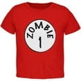 thumbnail image 1 of Halloween Zombie 1 Costume T-Shirt Rouge pour Tout-Petit, 1 of 1