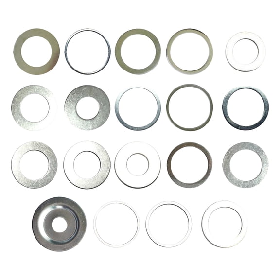 CEORPER 19Pcs Universal Sawer Reducer Bushings Arbor Spacer for Various Premium Stainless Steel Size Reducer Rings Sawer Bushing for Tool Adaptation