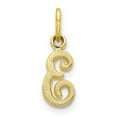 thumbnail image 1 of Diamond2Deal 10K Yellow Gold Solid Letter E Initial Charm Pendant for Women, 1 of 5