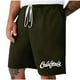 thumbnail image 1 of Mens Casual Shorts Lace-Up Elástico Cintura Bolsillo Ejercicio Fitness Hogar Pantalones de Media Longitud para Diario, 1 of 4