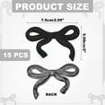 thumbnail image 2 of Uxcell 15Pcs Bow Iron on Patches Cute Bow Embroidered Patches Black 3x2", 2 of 3