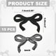 thumbnail image 2 of Uxcell 15Pcs Parches de Lazo Planchar Adorable Parches Bordados Negros 3x2, 2 of 7