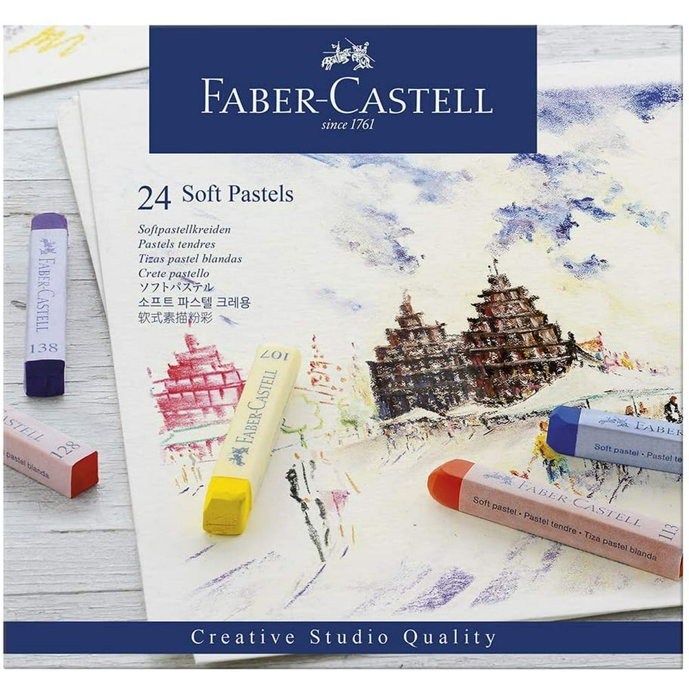 FaberCastell 128324 Goldfaber Studio Soft Pastel Chalks Pack of 24