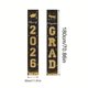 thumbnail image 3 of 2026 Graduation Porch Banners Class Of 2026 Congrats GRAD Door Signs For High School College Graduation Party Decorations Outdoor Indoor Blacks Edition, 3 of 6