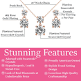 thumbnail image 3 of Cate & Chloe Jasmine 18k Rose Gold Plated Jewelry Set with Swarovski Crystals Gift for Women, 3 of 10