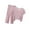 Pink, variant on Bearichfupo Children's Short Sleeve Shirt Pants Set Summer Thin Boy And Girls Solid Color Home Wear Loose Casual Suit,2 Piece Set,Sizes 18-24M