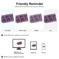 thumbnail image 7 of PiccoCasa Flower Blossom Flocked Damask Table Runner Home Decor, 76"X11", Purple, 7 of 7