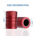 thumbnail image 4 of Tapones para válvulas de neumáticos CKAuto, aluminio anodizado rojo, 4 unidades, 4 of 6