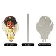thumbnail image 6 of Random 1-Piece Angel Christmas Ornaments, Wooden Vintage Christmas Tree Ornaments, Hanging Ornaments, Christmas Tree Home & Interior Holiday Decorations (3.15 Inches), 6 of 6