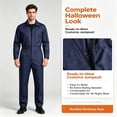 thumbnail image 5 of Blue Adult One-Piece Costume: Men's Halloween Character Costume, Blue One-Piece Cosplay Costume, 5 of 12