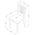 thumbnail image 3 of East West Furniture Avon 36" Wood Dining Chairs in Black/Cherry (Set of 2), 3 of 4