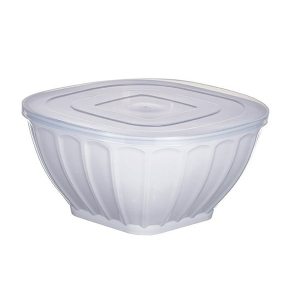 Food Storage, Storage Rack - Dienrx Stackable Square Plastic Bowl with Lid Salad Bowl for Meal Prep Kitchen Supply S, 1 Plastic Bowl