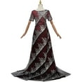 thumbnail image 4 of Step into 1912 Titanic Rose Red Iconic Red Gown Dewitt Bukater Dress, Dinner Outfit for Women, 4 of 7