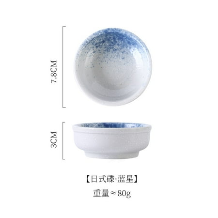 

Japanese Ceramic Plate Retro Kiln Glaze Barbecue Mini Dipping Dish Sashimi Sushi Soy Sauce Dishes Home Desktop Snack Plates